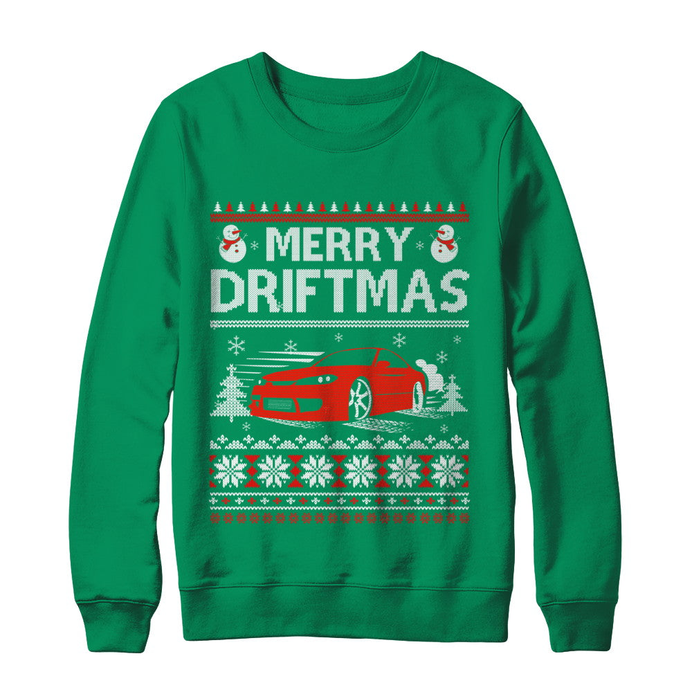 Merry Drifting Car Enthusiasts Sweater T-Shirt & Sweatshirt | Teecentury.com