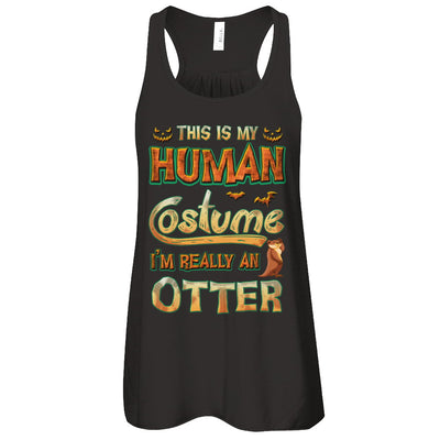 Otter Halloween My Human Costume I'm Really An Otter T-Shirt & Tank Top | Teecentury.com