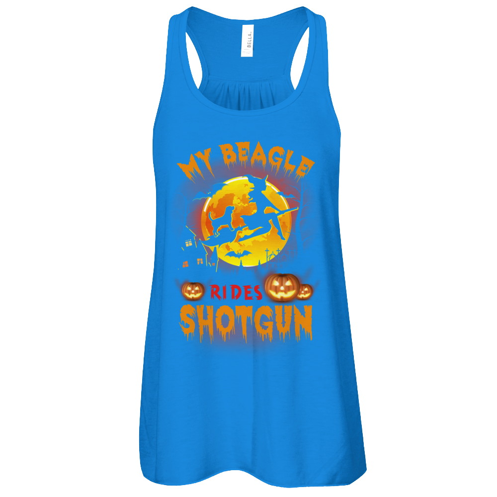 My Beagle Rides Shotgun Halloween Dog T-Shirt & Tank Top | Teecentury.com