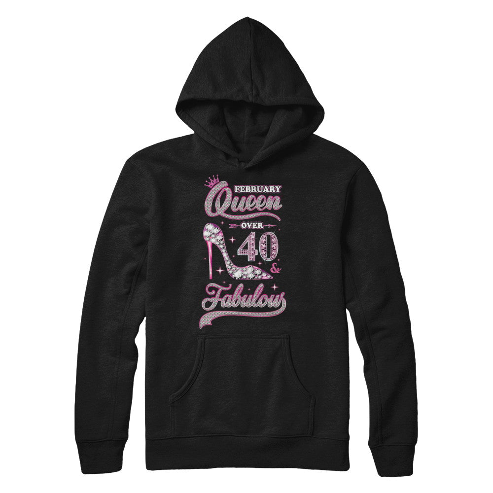February Queen 40 And Fabulous 1982 40th Years Old Birthday T-Shirt & Hoodie | Teecentury.com
