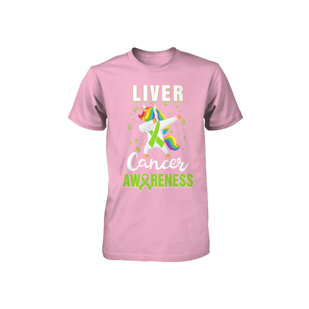 Inspirational Liver Cancer Awareness Unicorn Support Youth Youth Shirt | Teecentury.com