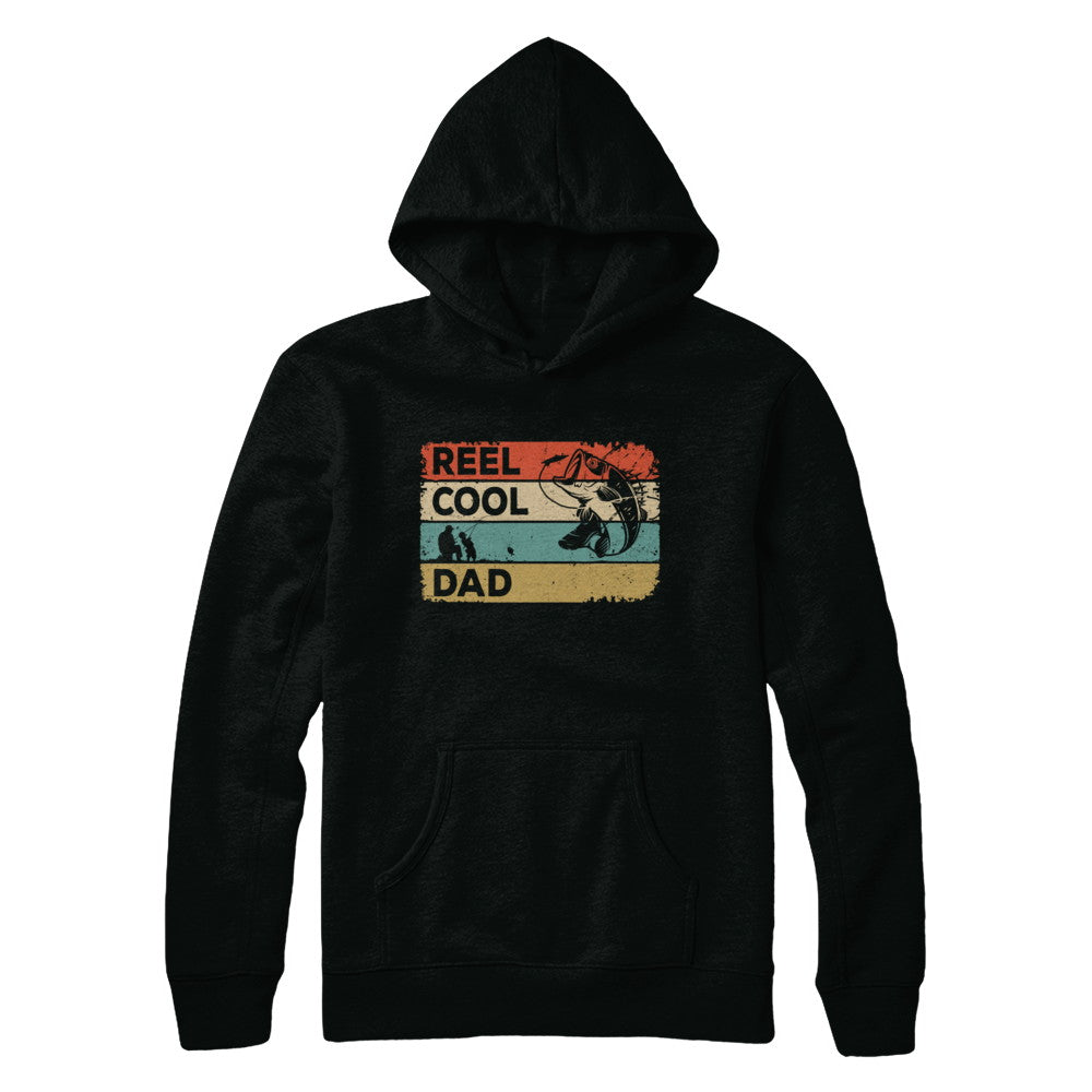 Vintage Reel Cool Dad Fish Fishing Fathers Day T-Shirt & Hoodie | Teecentury.com