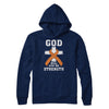 God Will Give Me Strength Orange Awareness Ribbon Gift T-Shirt & Hoodie | Teecentury.com
