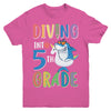 Diving Into 5th Grade Back To School Shark Youth Youth Shirt | Teecentury.com