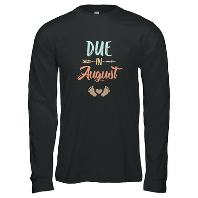 Due Date August 2022 Announcement Mommy Bump Pregnancy T-Shirt & Tank Top | Teecentury.com