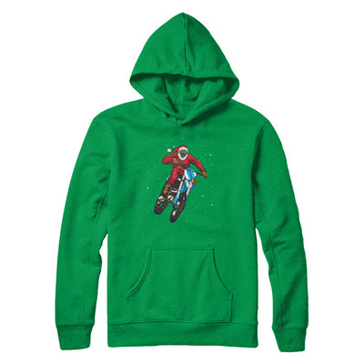 Motocross Christmas Santa Biker T-Shirt & Sweatshirt | Teecentury.com