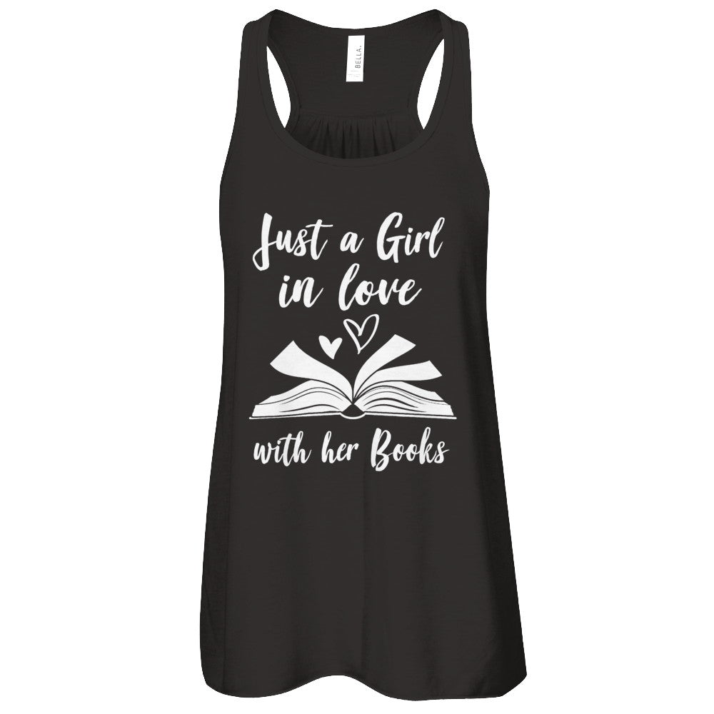 Bookworm Just A Girl In Love With Her Books T-Shirt & Tank Top | Teecentury.com