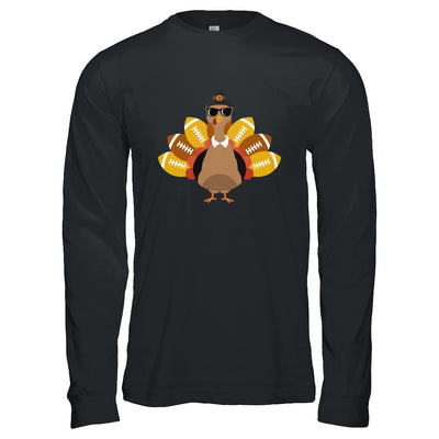 Turkey And Football Thankful Funny Thanksgiving T-Shirt & Hoodie | Teecentury.com