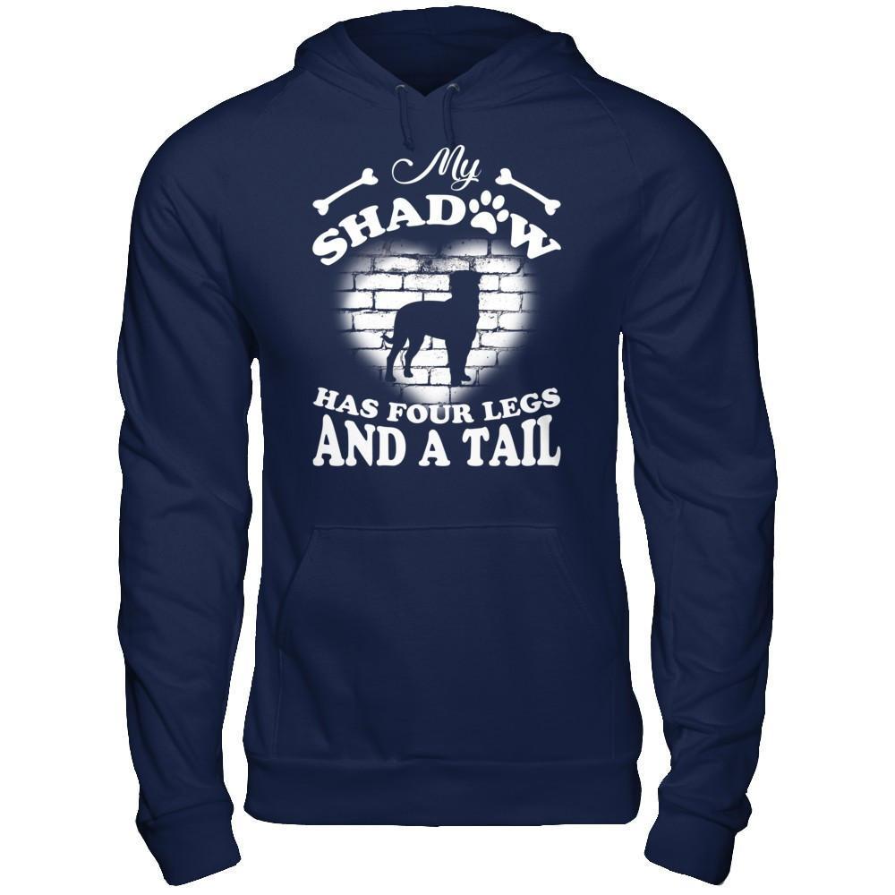 My Shadow Has Four Legs And A Tail Dog Lovers T-Shirt & Hoodie | Teecentury.com