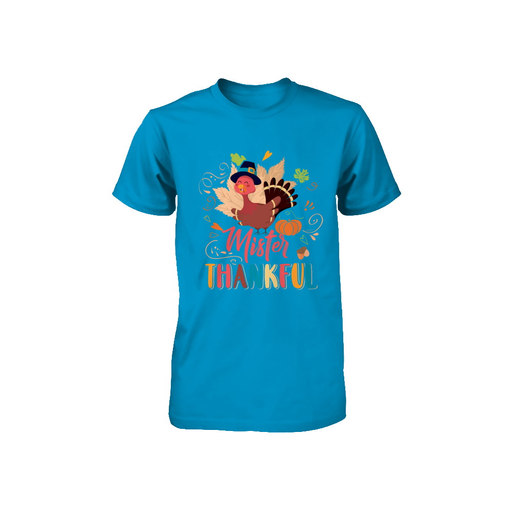 Cute Mister Thankful Turkey Thanksgiving Youth Youth Shirt | Teecentury.com