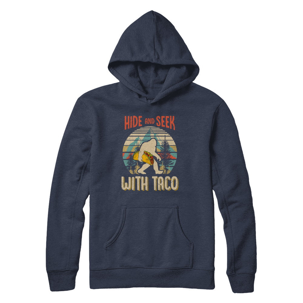 Bigfoot Carrying Taco Hide And Seek Sasquatch T-Shirt & Hoodie | Teecentury.com