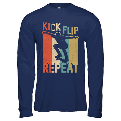 Kick Flip Skateboarding Repeat Vintage Skate T-Shirt & Hoodie | Teecentury.com