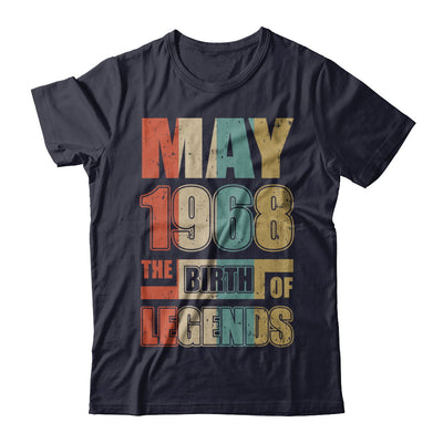 Vintage Retro May 1968 Birth Of Legends 54th Birthday T-Shirt & Hoodie | Teecentury.com
