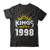 Kings Are Born In 1998 Birthday Gift T-Shirt & Hoodie | Teecentury.com