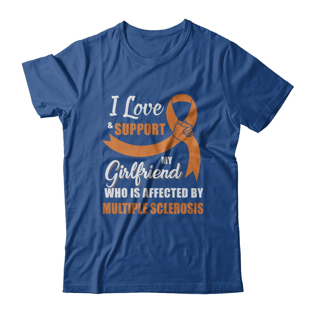 Multiple Sclerosis Awareness Support Orange Girlfriend Boyfriend T-Shirt & Hoodie | Teecentury.com