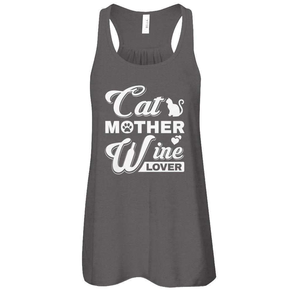 Cat Mother Wine Lover T-Shirt & Tank Top | Teecentury.com
