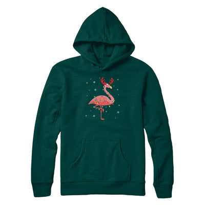 Santa Hat Flamingo Reindeer Christmas Gifts T-Shirt & Hoodie | Teecentury.com