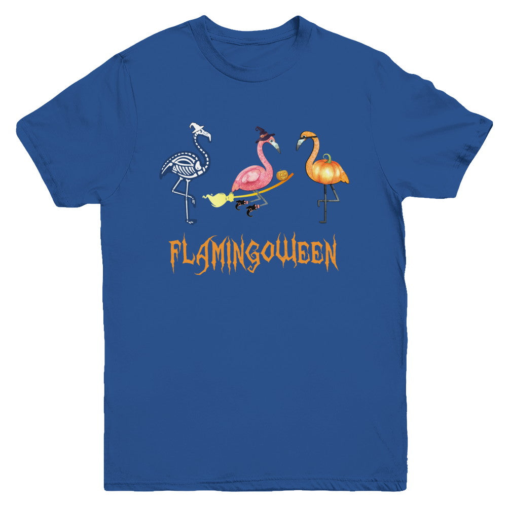 Funny Flamingo Halloween Flamingoween Youth Youth Shirt | Teecentury.com
