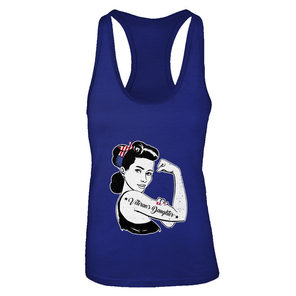4Th Of July Veteran's Daughter From Dad Army T-Shirt & Tank Top | Teecentury.com