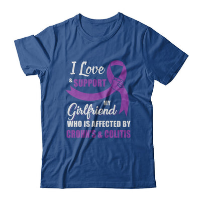 Crohn's & Colitis Awareness Support Purple Girlfriend Boyfriend T-Shirt & Hoodie | Teecentury.com