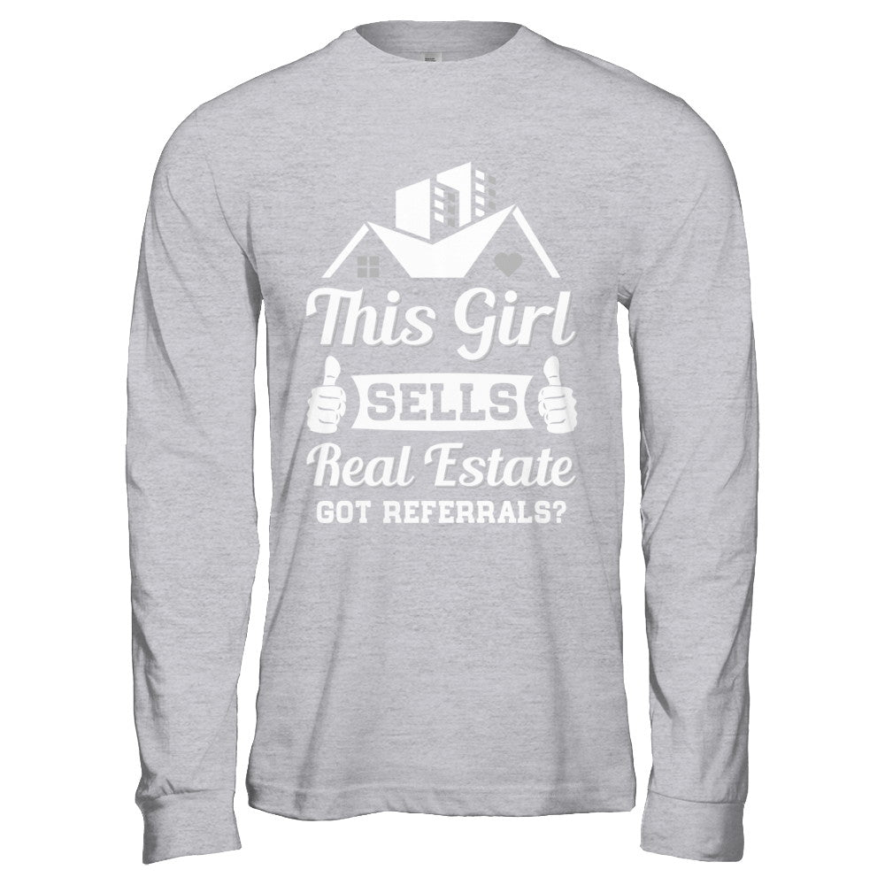 Lunar Zone 'This Girl Sells Real Estate' T-Shirt - Unisex Realtor Agent Gift Tee For Women & Men