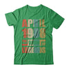 Vintage Retro April 1988 Birth Of Legends 34th Birthday T-Shirt & Hoodie | Teecentury.com