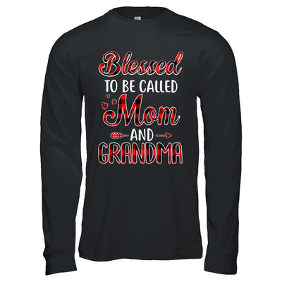 Red Buffalo Plaid Blessed To Be Called Mom And Grandma T-Shirt & Hoodie | Teecentury.com