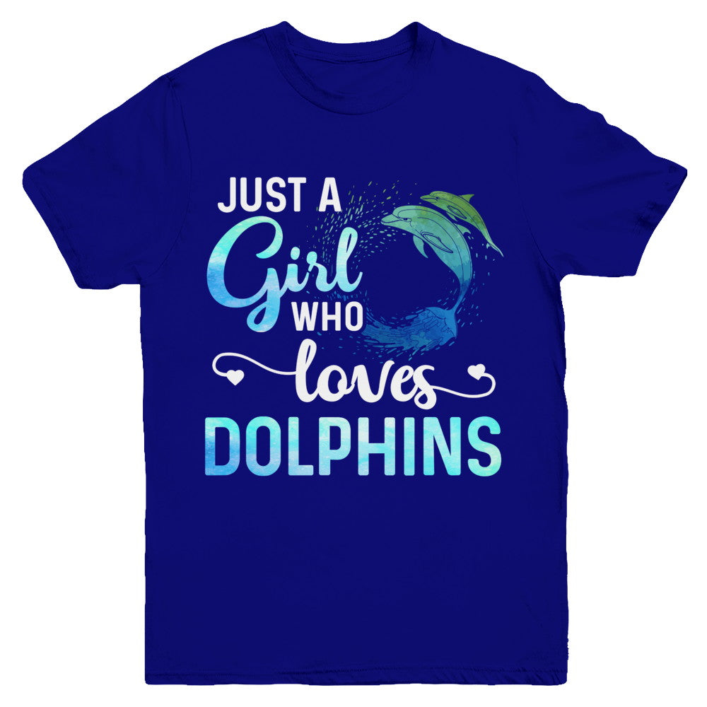 Just A Girl Who Loves Dolphins Youth Youth Shirt | Teecentury.com