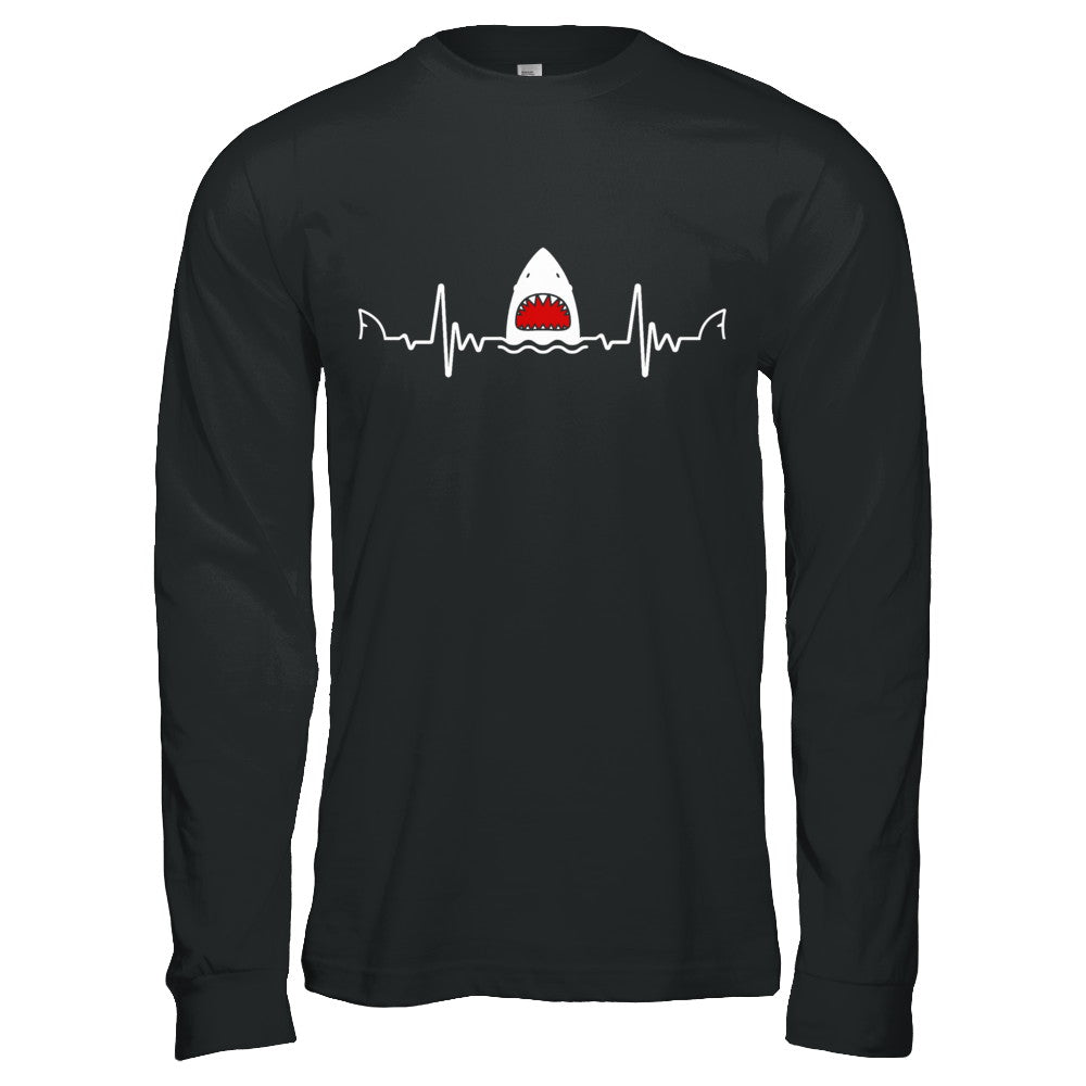 Funny Shark Heartbeat Lovers Gift T-Shirt & Hoodie | Teecentury.com