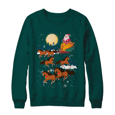 Funny Christmas Horse Reindeer Lover Santa Gift T-Shirt & Sweatshirt | Teecentury.com