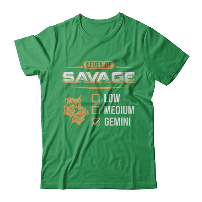 Level Of Savage Gemini T-Shirt & Hoodie | Teecentury.com