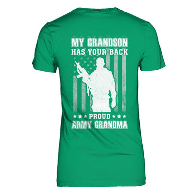 My Grandson Has Your Back Proud Proud Army Grandma T-Shirt & Hoodie | Teecentury.com