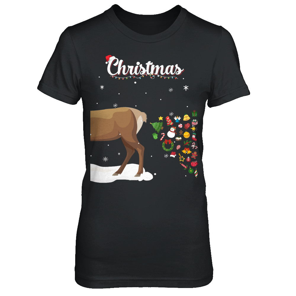 Couples Sick Reindeer Funny Ugly Christmas Sweater T-Shirt & Sweatshirt | Teecentury.com