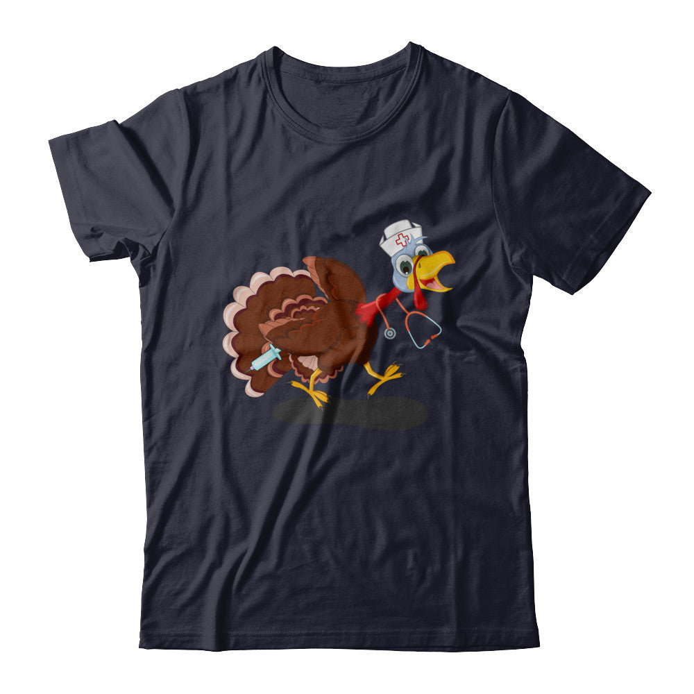 Nurse Turkey Funny Thanksgiving Day T-Shirt & Hoodie | Teecentury.com