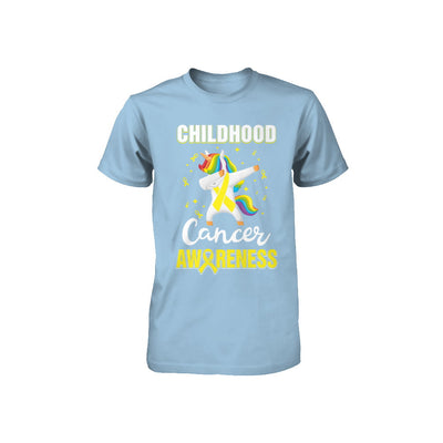 Inspirational Childhood Cancer Awareness Unicorn Support Youth Youth Shirt | Teecentury.com