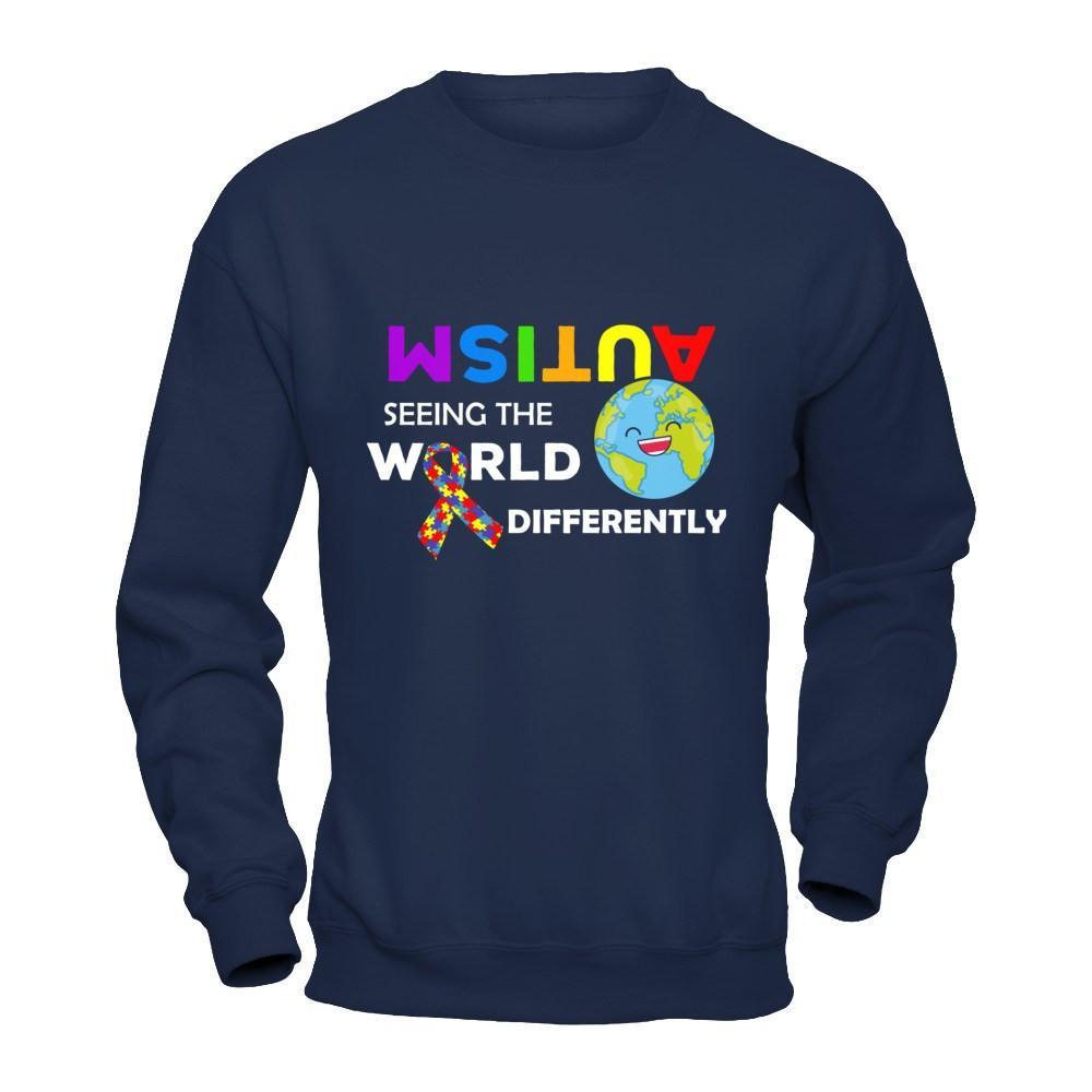 Autism Seeing The World Differently T-Shirt & Hoodie | Teecentury.com