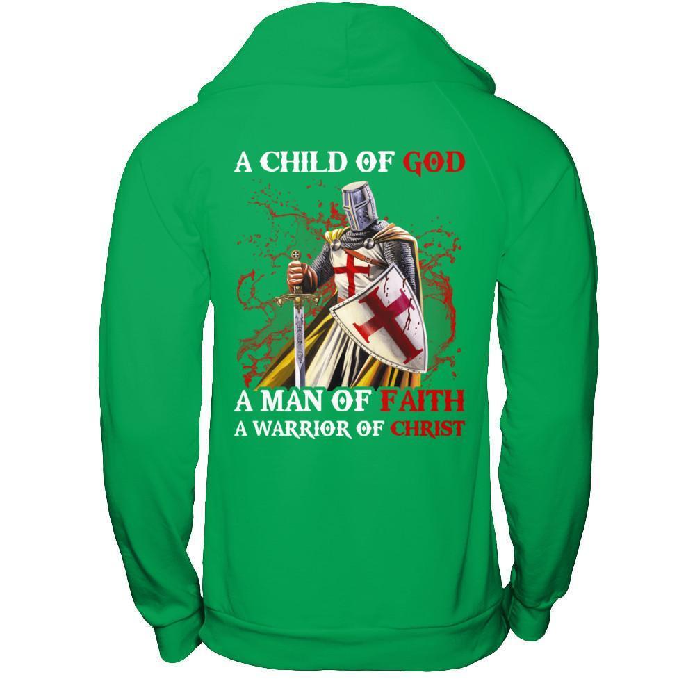 Knight Templar A Child Of God A Man Of Faith A Warrior Of Christ T-Shirt & Hoodie | Teecentury.com