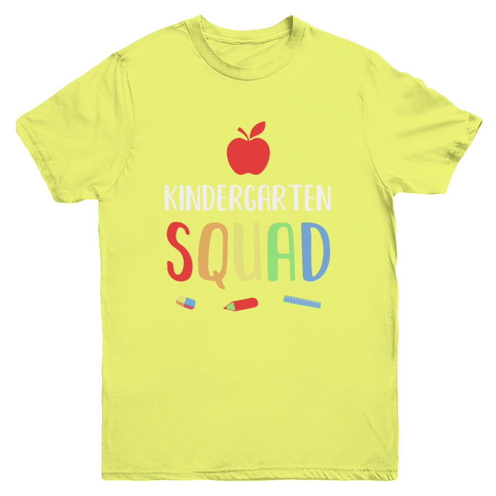 Kindergarten Squad Back To School Teacher Gift Youth Youth Shirt | Teecentury.com