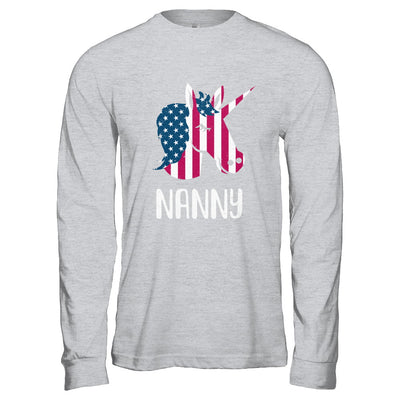 Patriotic Nanny Unicorn Americorn 4Th Of July T-Shirt & Hoodie | Teecentury.com