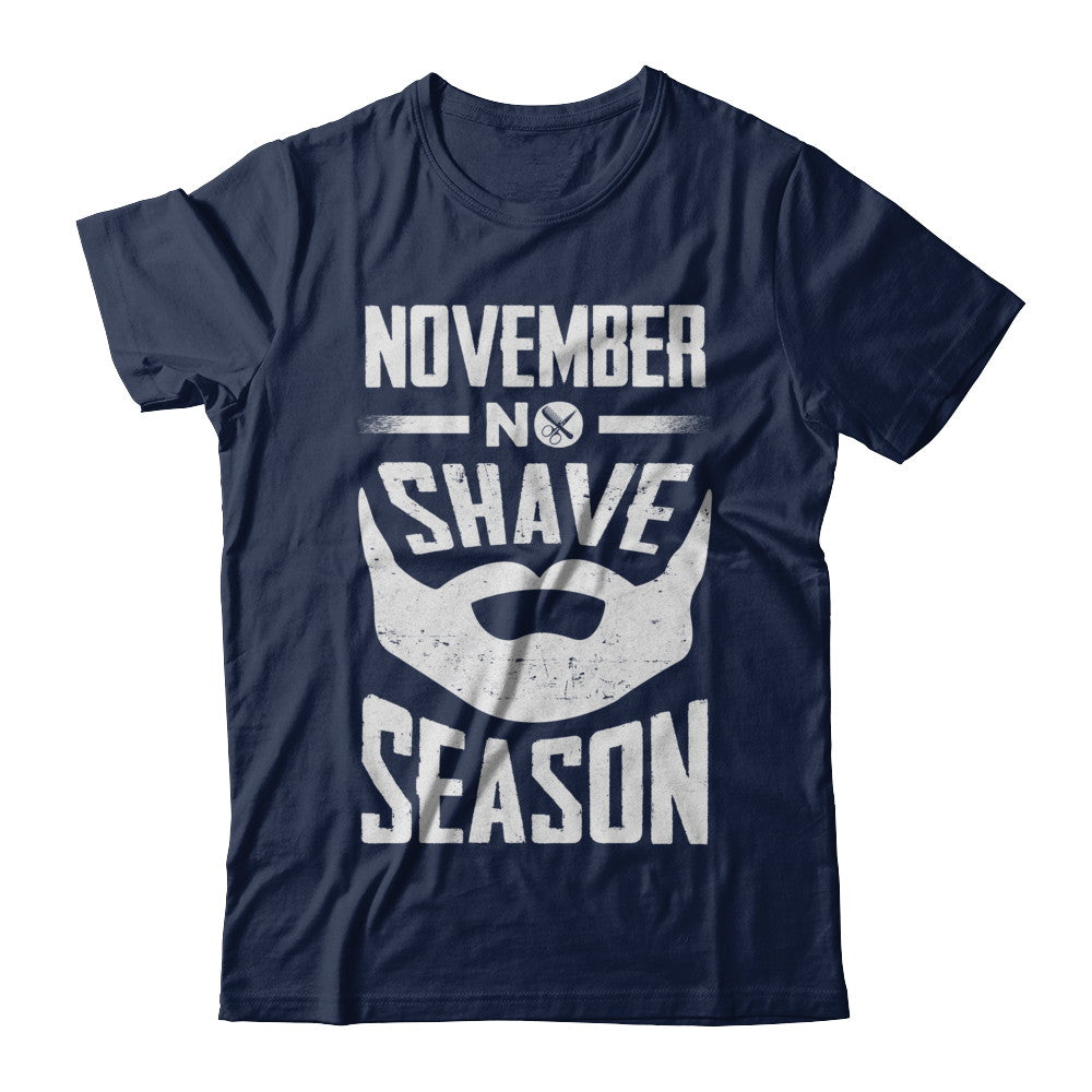 November No Shave Season Vintage Beard T-Shirt & Hoodie | Teecentury.com