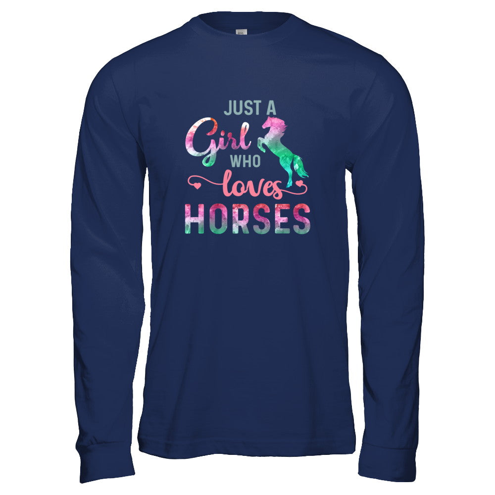 Just A Girl Who Loves Horses Horse Lover T-Shirt & Tank Top | Teecentury.com
