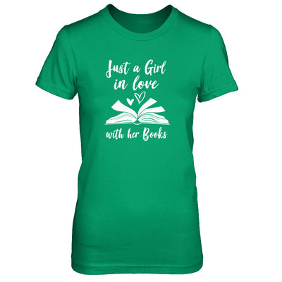 Bookworm Just A Girl In Love With Her Books T-Shirt & Tank Top | Teecentury.com