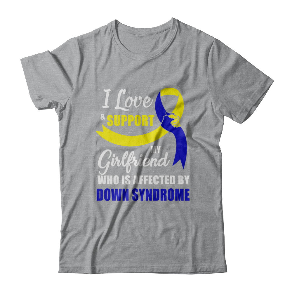 Down Syndrome Awareness Support Yellow Blue Girlfriend Boyfriend T-Shirt & Hoodie | Teecentury.com