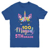 100 Magical Days Of 5Th Grade School Unicorn Girl Gift Youth Youth Shirt | Teecentury.com