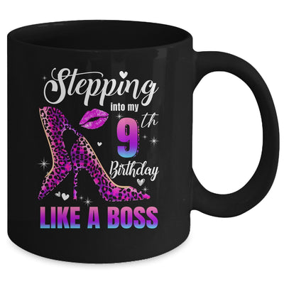 9 And Fabulous High Heels Stepping Into My 9th Birthday Mug | teecentury