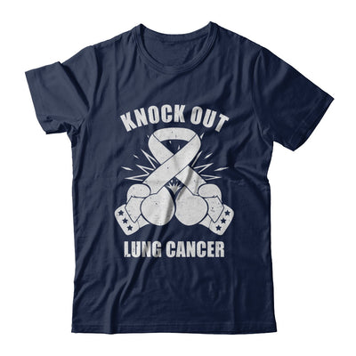 Boxing knock out Lung Cancer Awareness Support T-Shirt & Hoodie | Teecentury.com