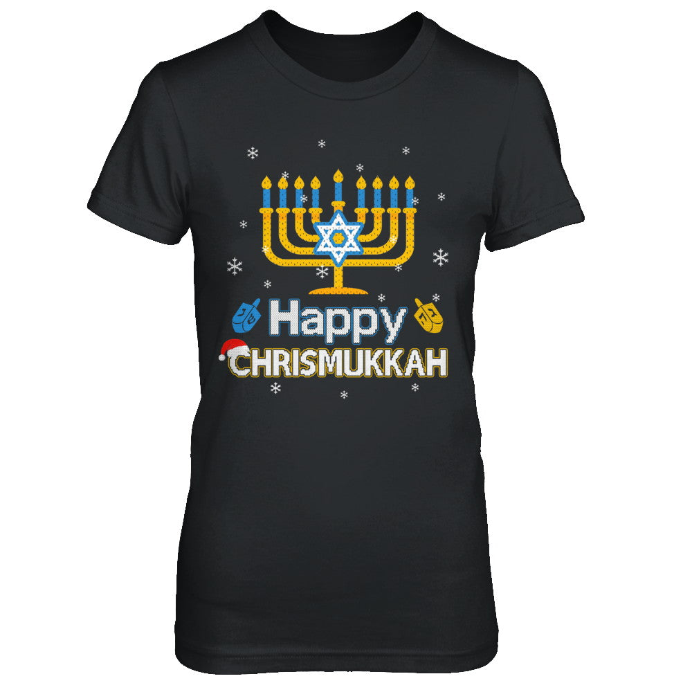 Happy Chrismukkah Ugly Hanukkah Christmas Sweater T-Shirt & Sweatshirt | Teecentury.com