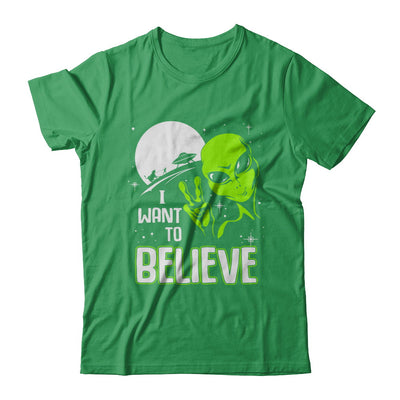 I Want To Believe Alien Ufo T-Shirt & Hoodie | Teecentury.com