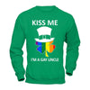 Kiss Me I'm A Gay Uncle Lgbt St Patrick's Day T-Shirt & Hoodie | Teecentury.com
