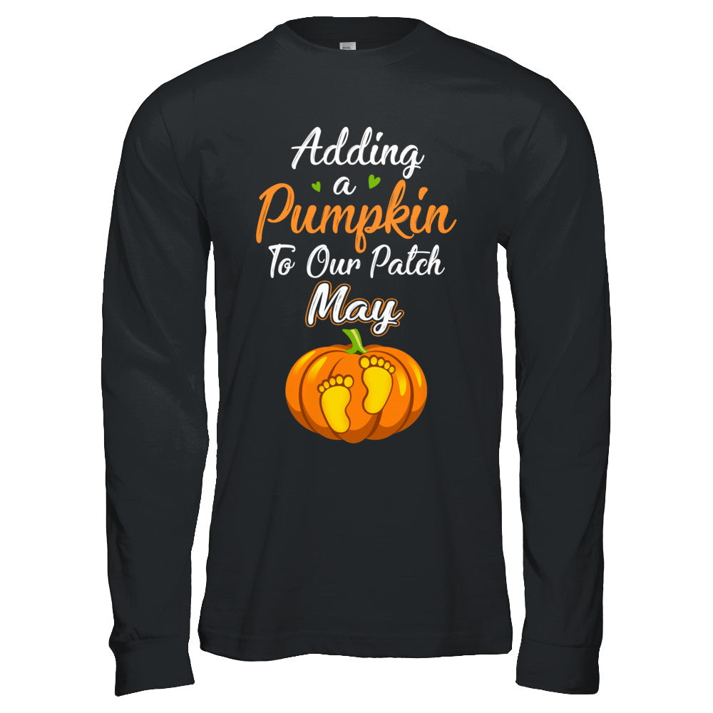 Halloween Pumpkin Pregnancy Mom Due Date In May 2022 T-Shirt & Hoodie | Teecentury.com